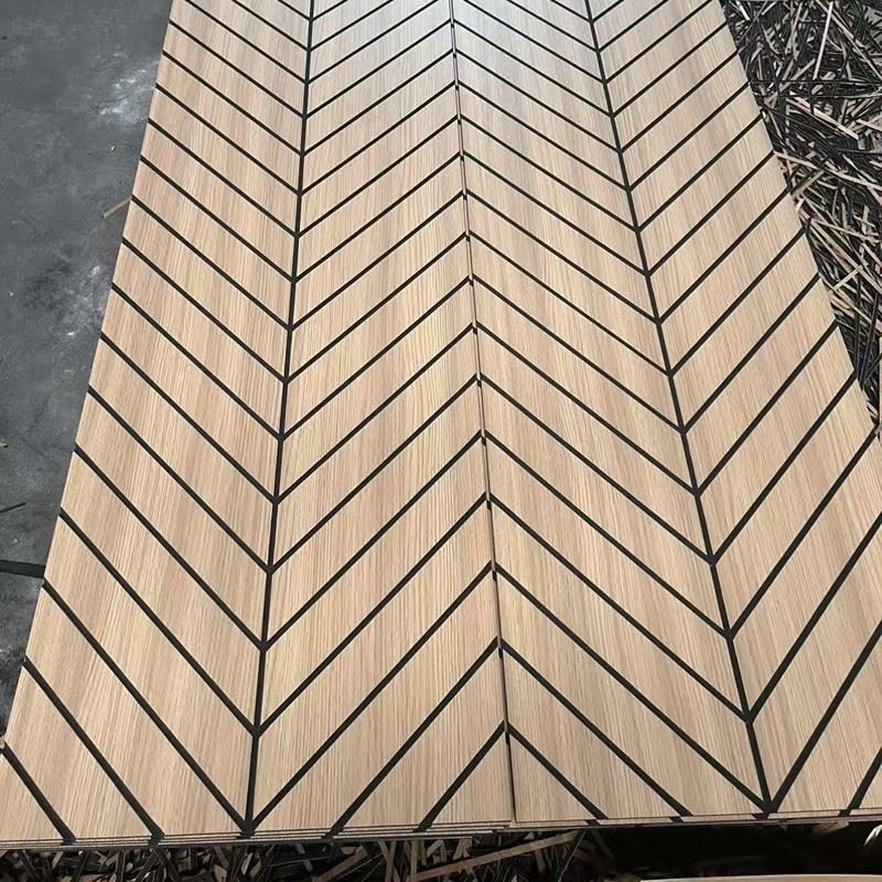 Natural Wood Veneer Acoustic Wall Panels high quality